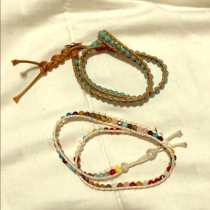 2 wrap bracelets